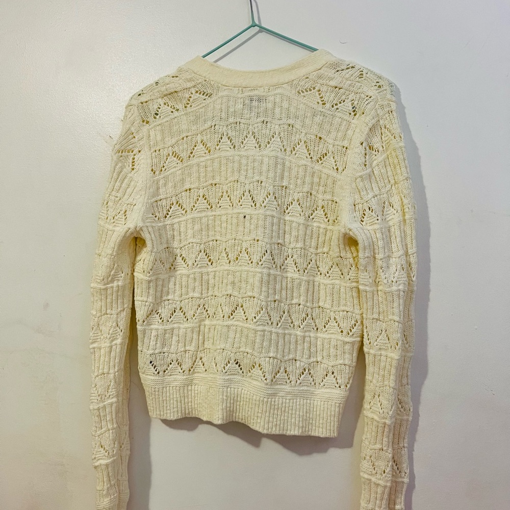 Cropped knit sweater